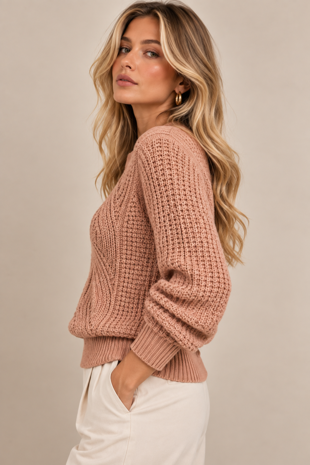 Sculpted Knit Sweater