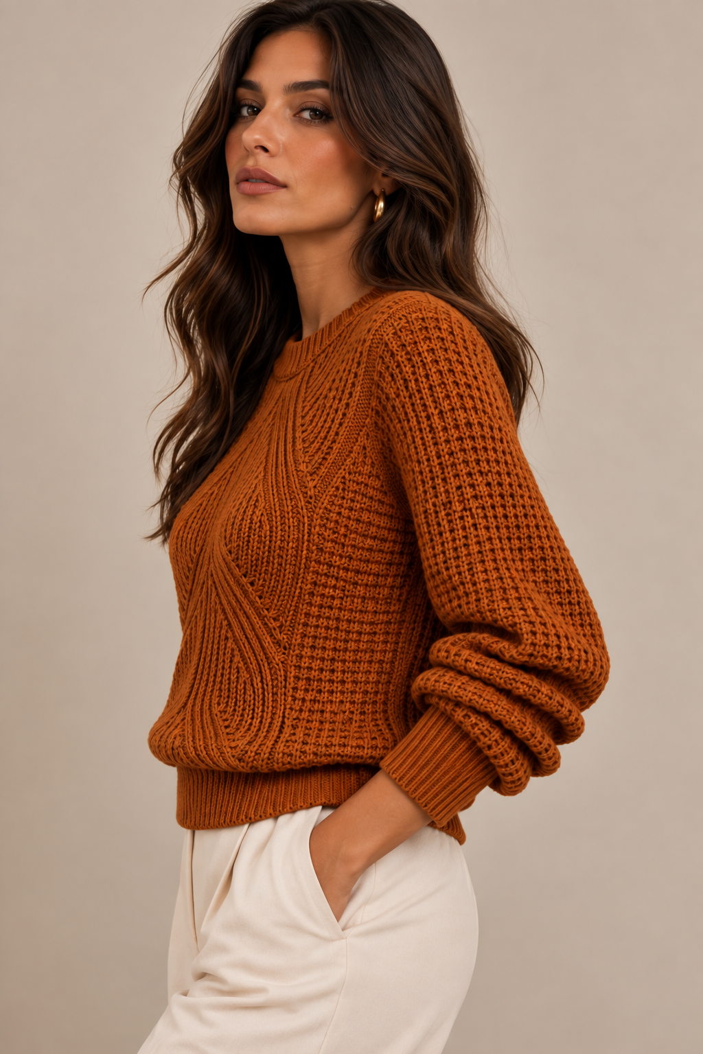 Sculpted Knit Sweater
