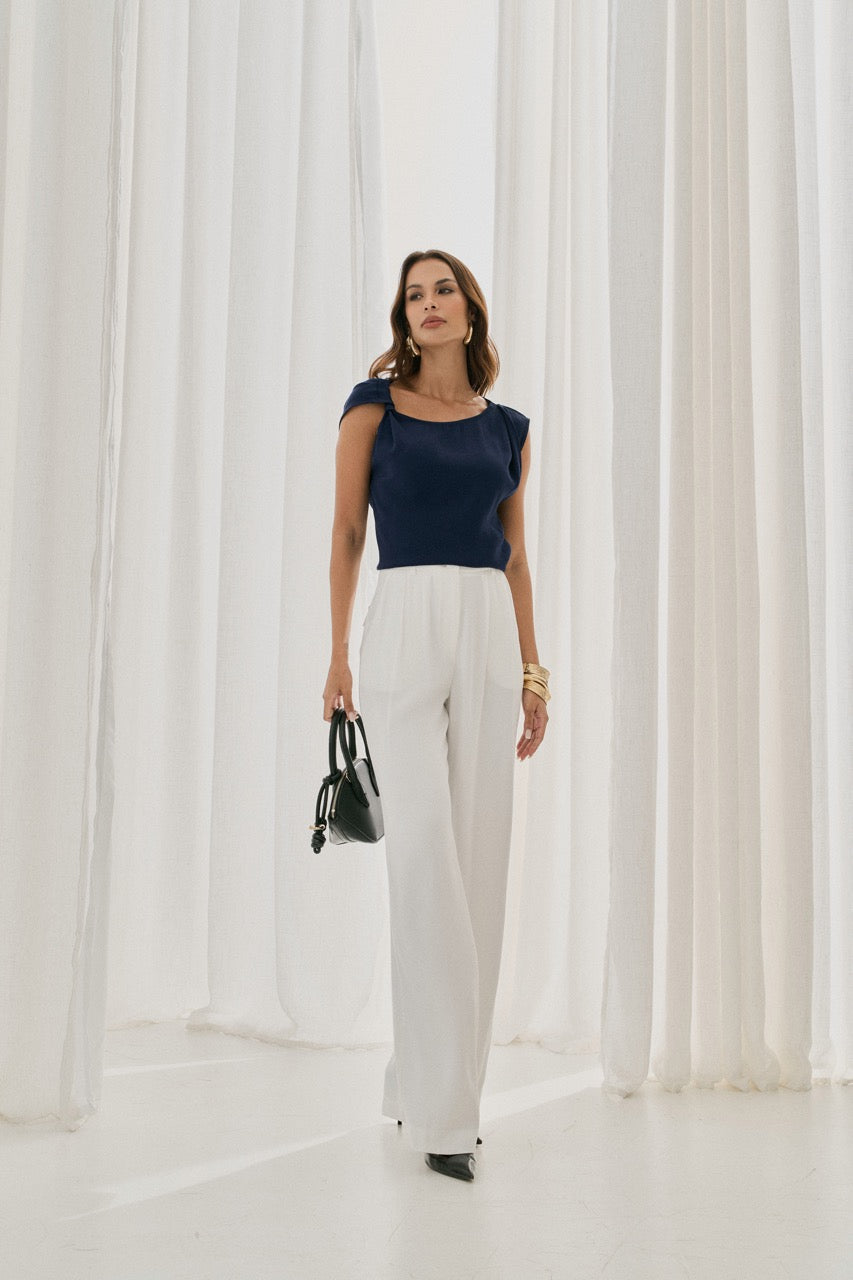 Asymmetric Shoulder Blouse