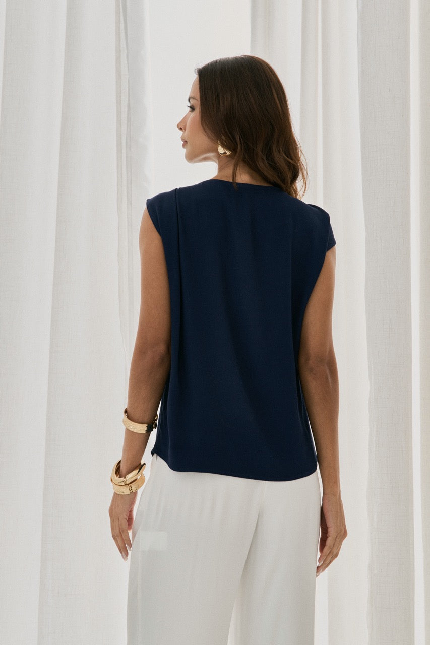 Asymmetric Shoulder Blouse