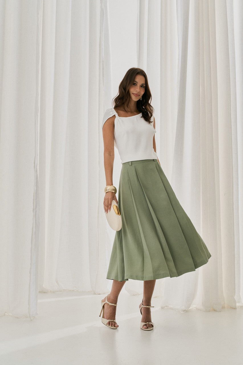 Asymmetric Shoulder Blouse