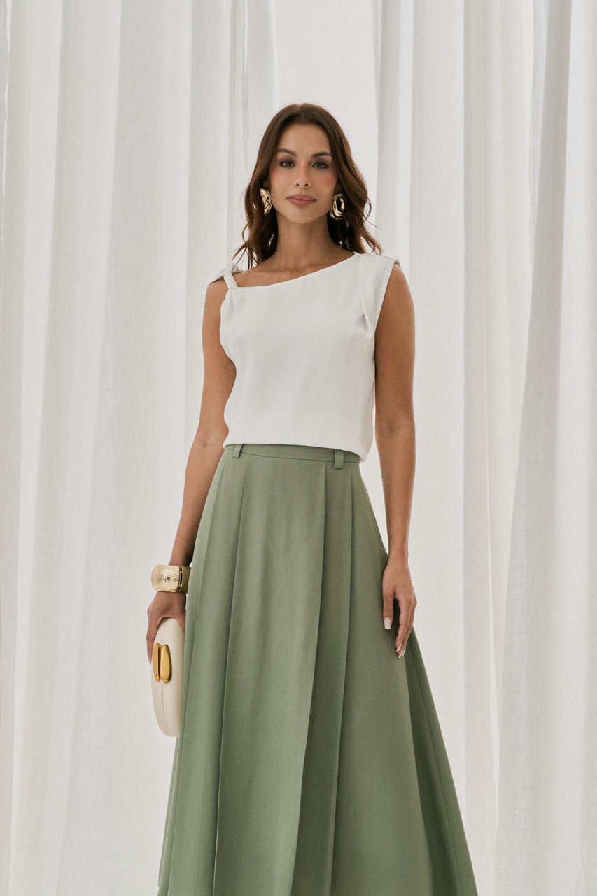 Asymmetric Shoulder Blouse