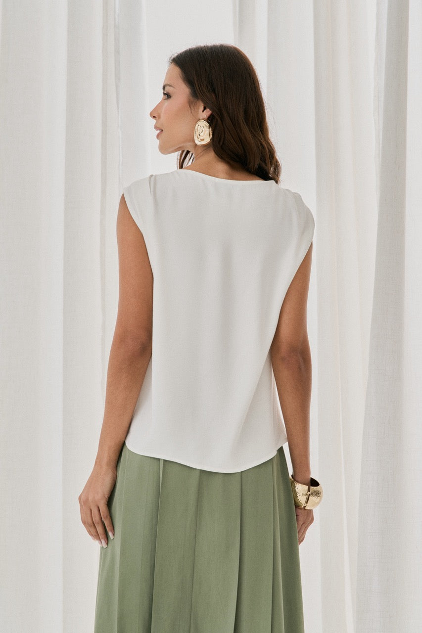 Asymmetric Shoulder Blouse