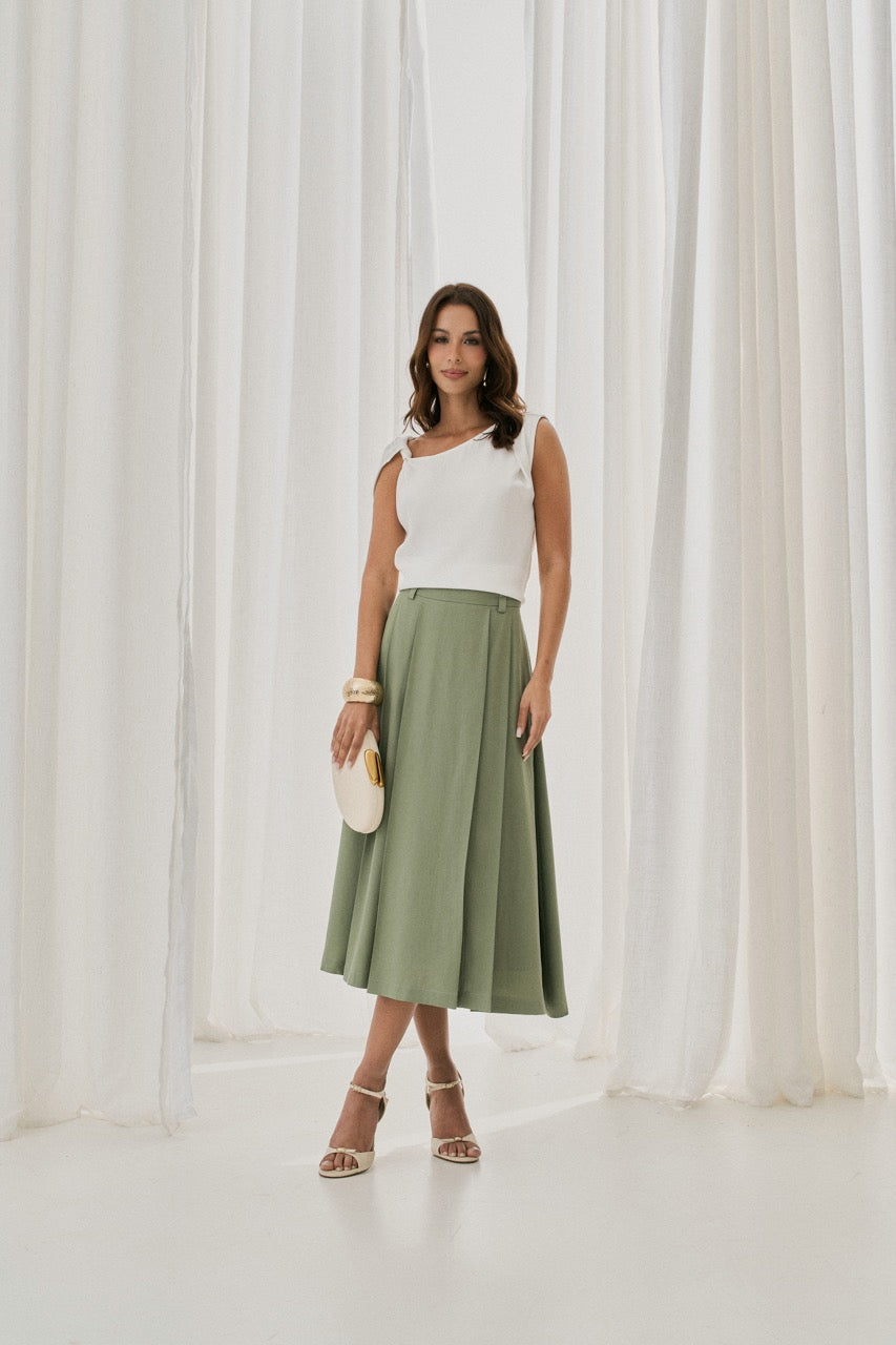 Asymmetric Shoulder Blouse